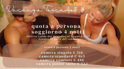 2025 hotel 2 mari vacanza toscana 4 notti IN36